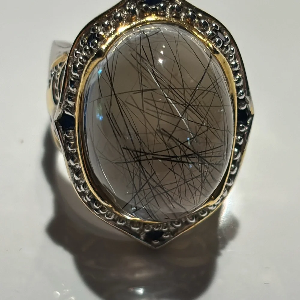 Beautiful Rutile Quartz ring - Picture 4 of 11